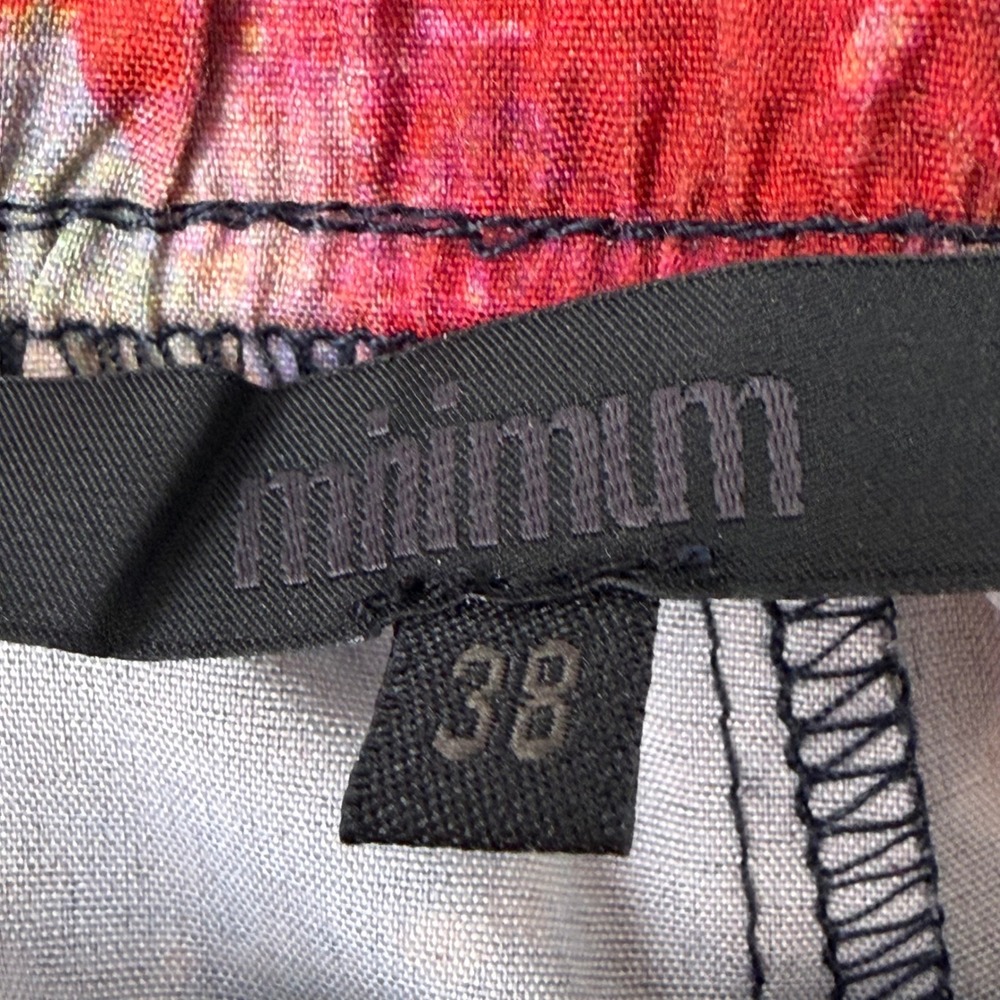 Minimum Preno Pants‎ Abstract Galaxy Print Elastic Waist Women's Size 38 - Picture 3 of 9
